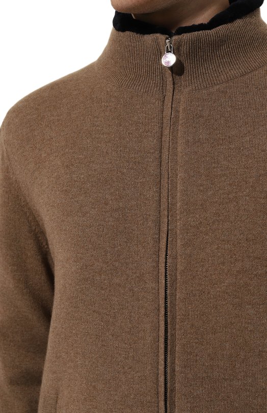 Кашемировый кардиган Kiton UMK148936HE Коричневый  UMK148936HE Фото 5