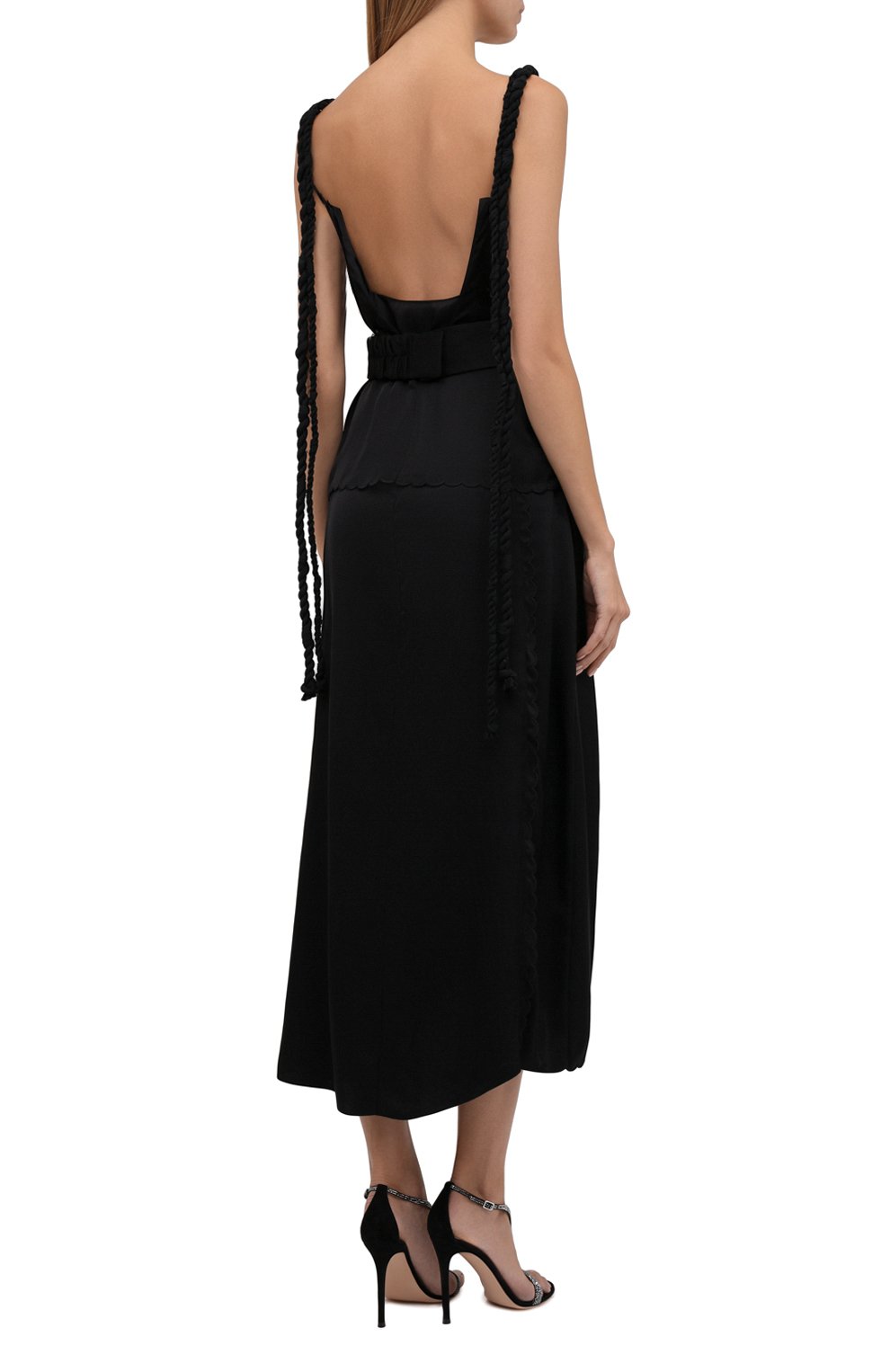 Платье из шелка и вискозы JIL SANDER, арт. JSCT502680-WT290900, фото 4