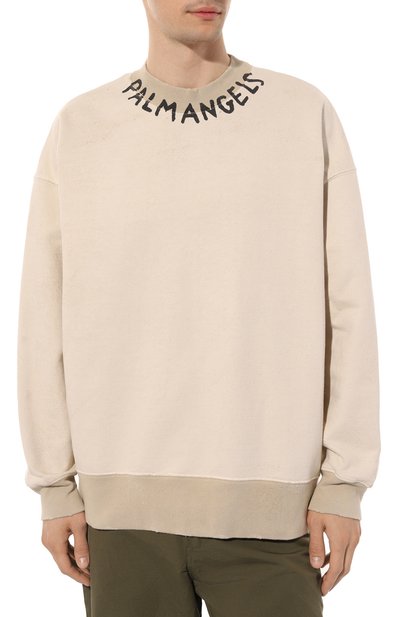 Хлопковый свитшот PALM ANGELS, арт. PMBA065S23FLE0090110, фото 3