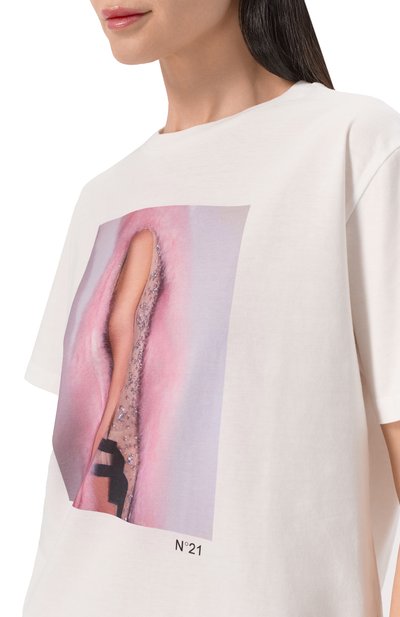 Хлопковая футболка N21, арт. F051/6328_1, фото 5