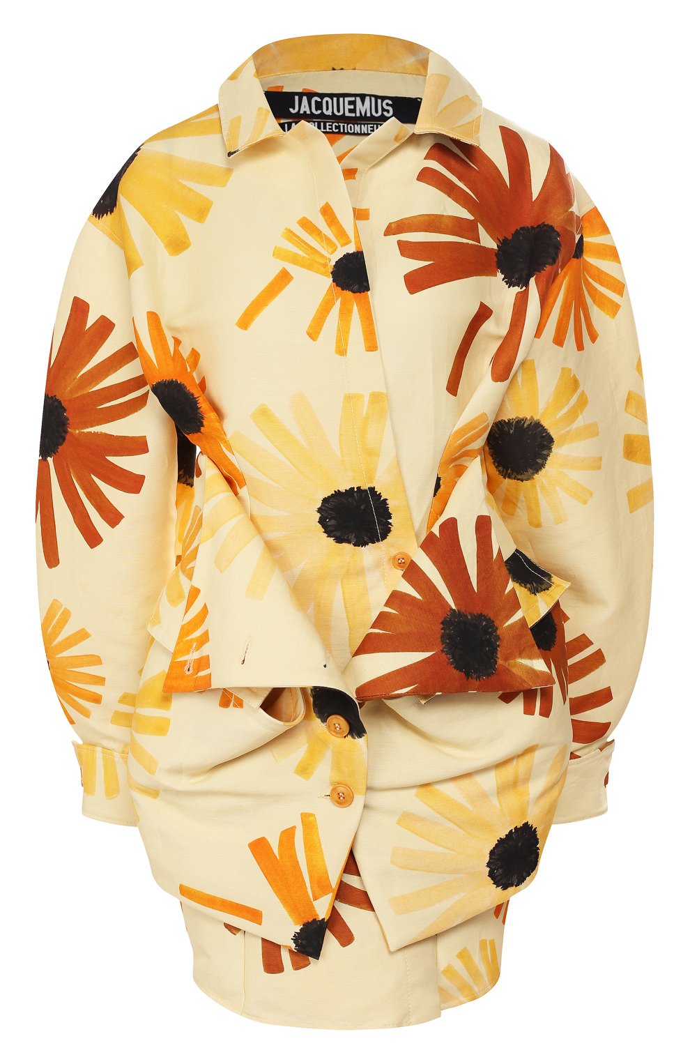 Платье из смеси хлопка и льна JACQUEMUS, арт. 194DR10/67233, фото 1