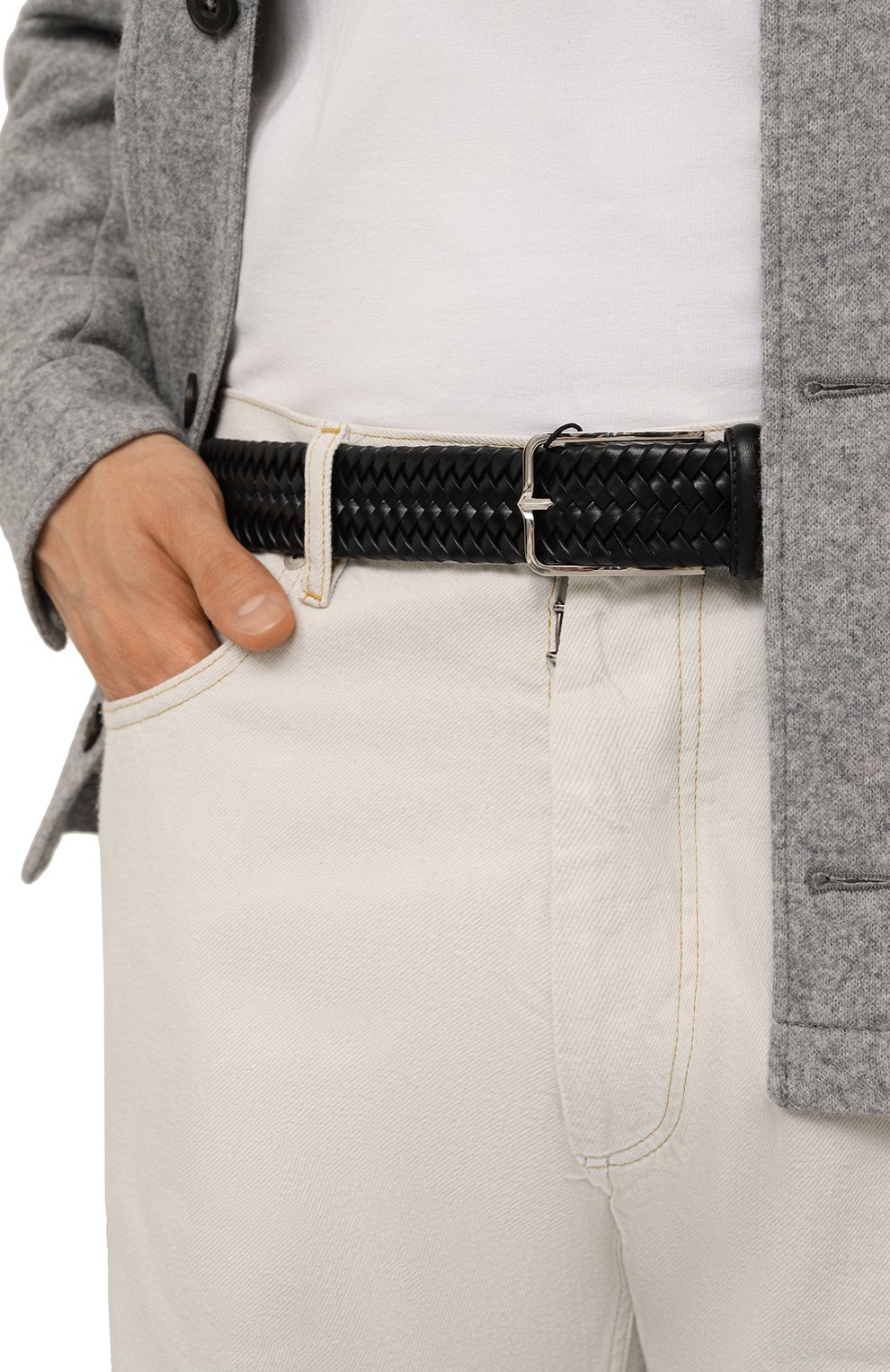 Кожаный ремень CORNELIANI, арт. 92V310-3820801, фото 2