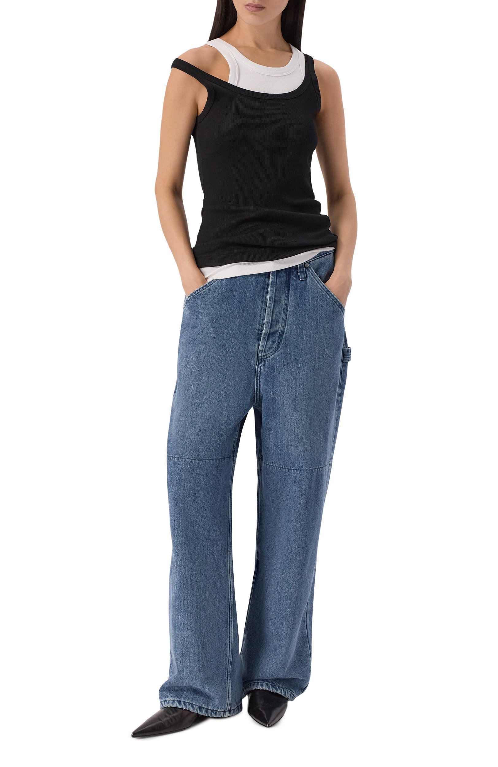 Джинсы all eyez 495 DENIM синего цвета по цене 16000 руб., арт. 949523/JU3B, фото 2 Джинсы all eyez 495 DENIM, арт. 949523/JU3B, фото 2