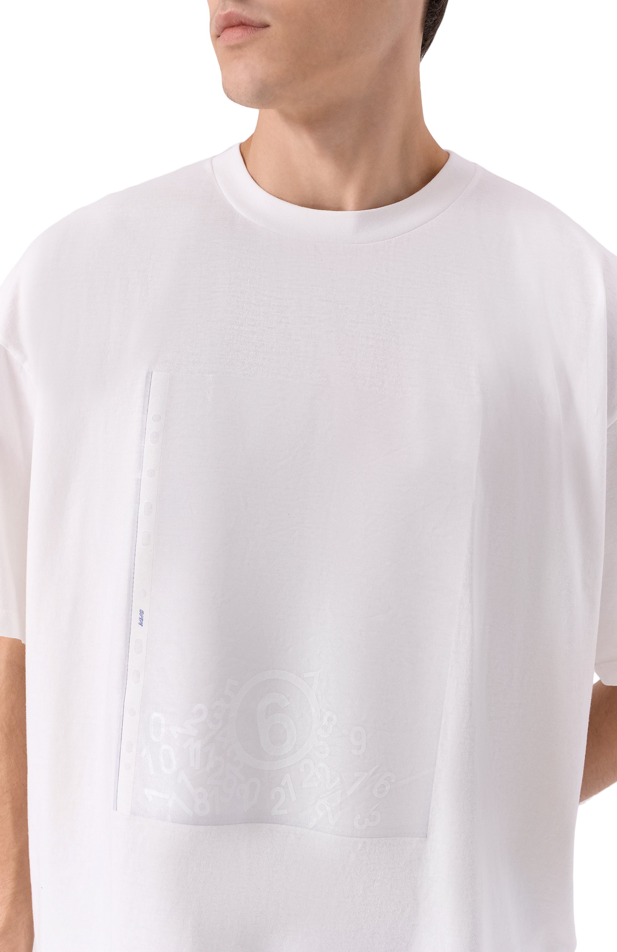 Хлопковая футболка MM6, арт. SH0GC0060/M20048, фото 5