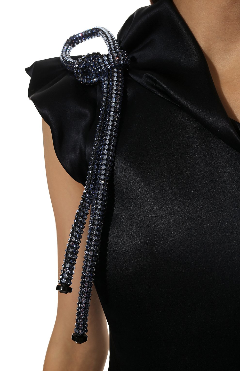 Шелковое платье GIORGIO ARMANI темно-синего цвета по цене 755000 руб., арт. 9WHVR018/T01AL, фото 5 Шелковое платье GIORGIO ARMANI, арт. 9WHVR018/T01AL, фото 5