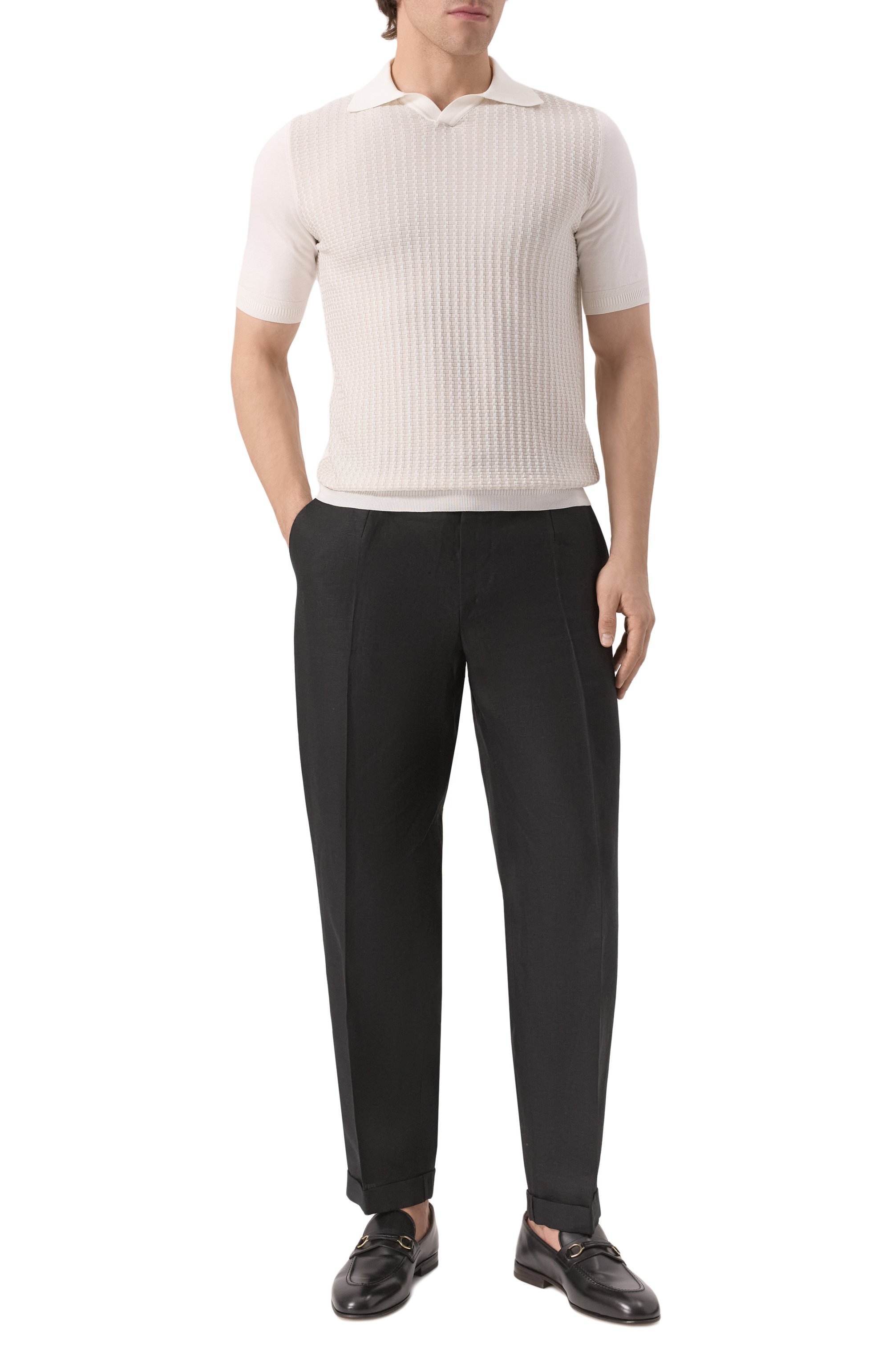 Кожаные лоферы BRUNELLO CUCINELLI, арт. MZUDIPG728, фото 2