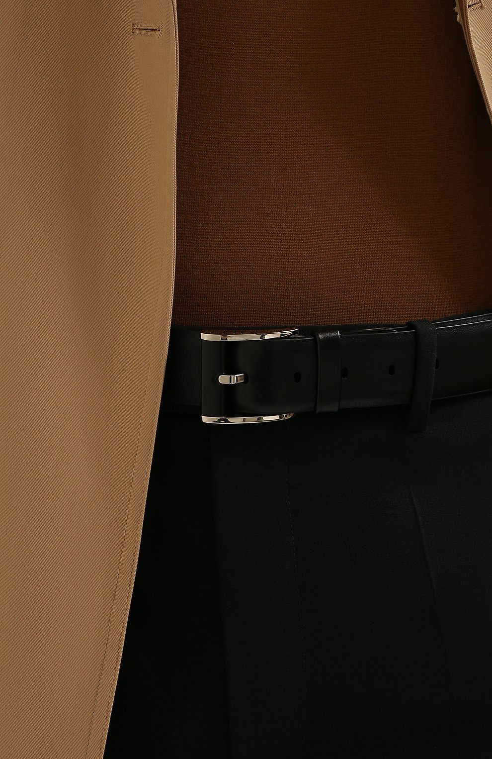 Кожаный ремень ZILLI черного цвета по цене 89300 руб., арт. MJL-CLAQD-01030/0137/120-130, фото 2 Кожаный ремень ZILLI, арт. MJL-CLAQD-01030/0137/120-130, фото 2