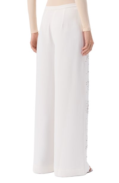 Брюки с отделкой стразами ZUHAIR MURAD, арт. PTR25029/CRCA018, фото 4