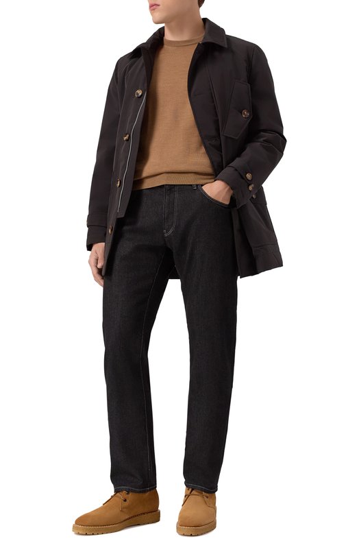 Утепленный плащ Brunello Cucinelli MM4796375 Чёрный  MM4796375 Фото 2