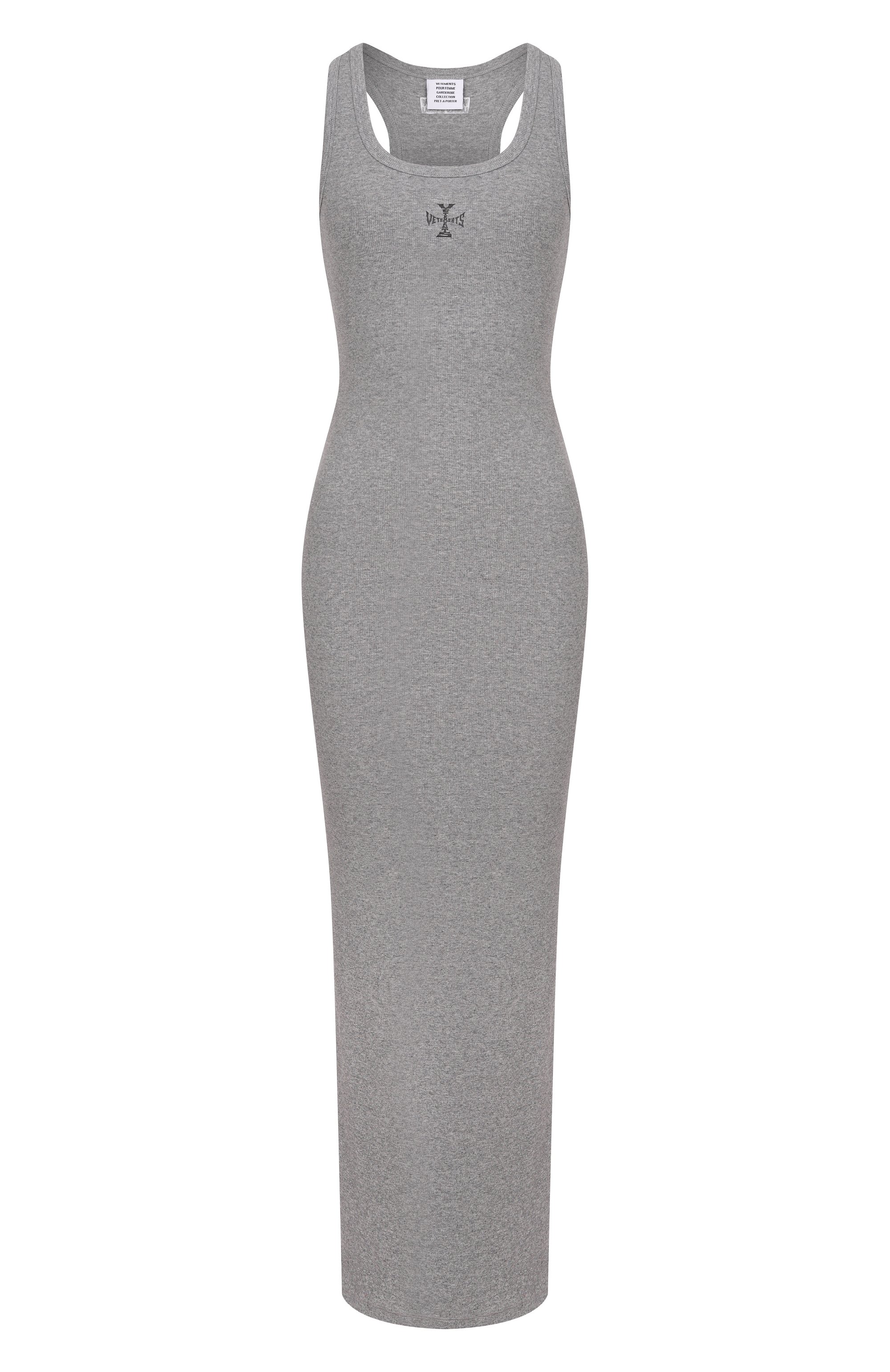 Хлопковое платье VETEMENTS, арт. WE76DR539G/1202 RIB, фото 1