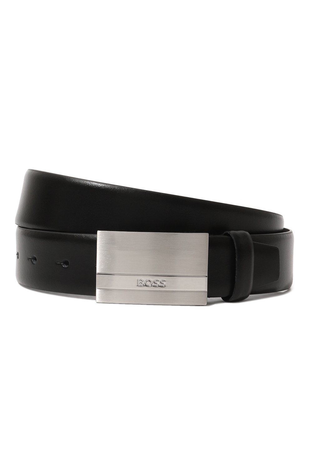 Кожаный ремень BOSS черного цвета по цене 13500 руб., арт. 50480955, фото 1 Кожаный ремень BOSS, арт. 50480955, фото 1