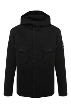 Мужская шерстяная куртка STONE ISLAND черного цвета, арт. 7315441F1 | Фото 1 (Кросс-КТ: Куртка, Ветровка; Мужское Кросс-КТ: шерсть и кашемир; Материал внешний: Шерсть; Рукава: Длинные; Материал сплава: Проставлено; Материал подклада: Синтетический материал; Драгоценные камни: Проставлено; Длина (верхняя одежда): Короткие; Стили: Кэжуэл)