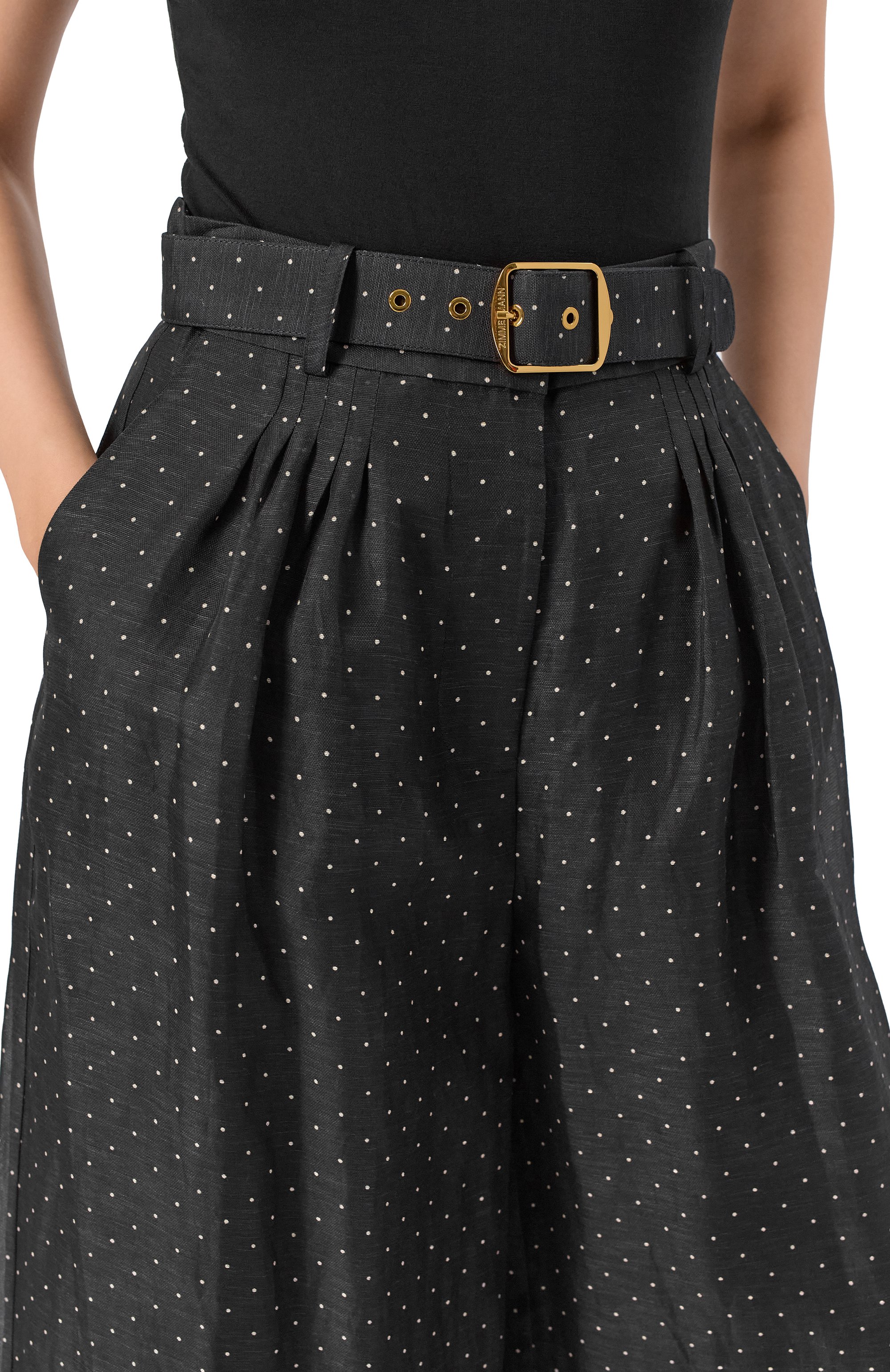 Брюки изо льна и шелка ZIMMERMANN, арт. 5526PF253, фото 5