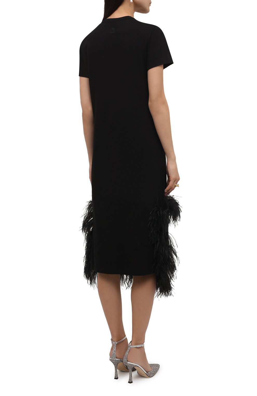 Хлопковое платье LANVIN черного цвета по цене 108000 руб., арт. RW-DR0061-J142-H21, фото 4 Хлопковое платье LANVIN, арт. RW-DR0061-J142-H21, фото 4
