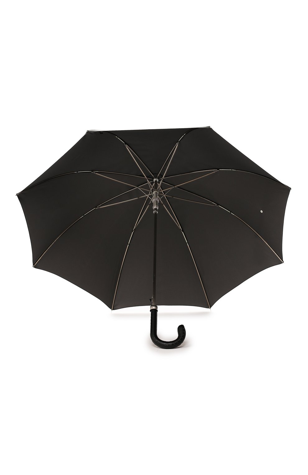 Зонт-трость PASOTTI OMBRELLI темно-серого цвета по цене 23750 руб., арт. 478/MINICHEVR0N/1/N36, фото 3 Зонт-трость PASOTTI OMBRELLI, арт. 478/MINICHEVR0N/1/N36, фото 3