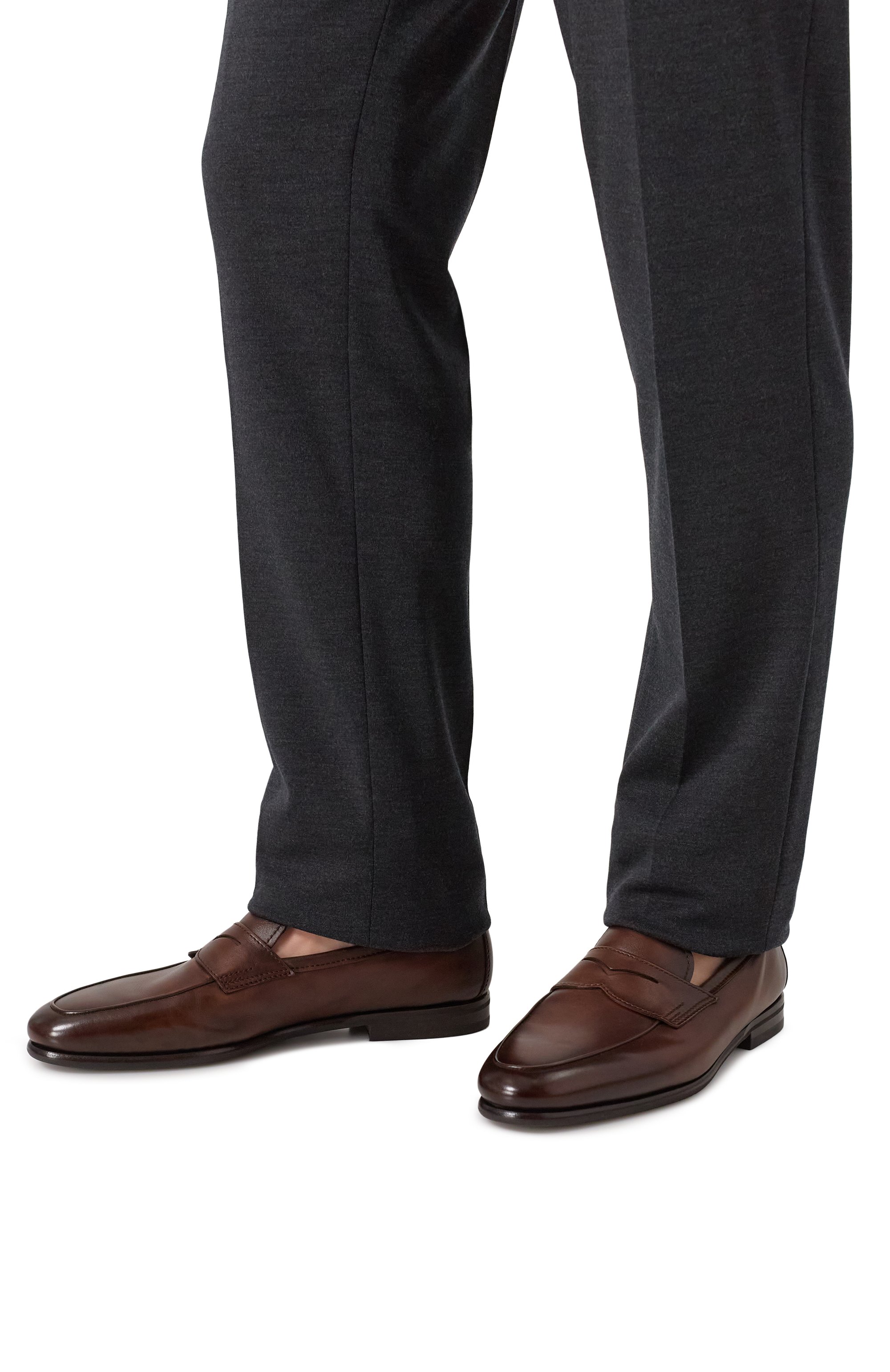 Кожаные пенни-лоферы carlo SANTONI, арт. MCNG18837SI9KMEM, фото 3