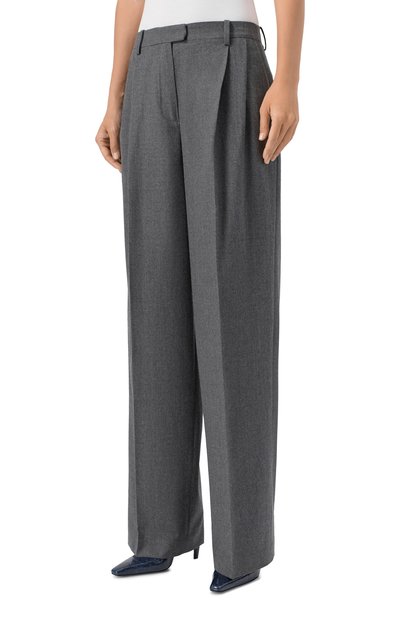 Шерстяные брюки 12 STOREEZ серого цвета по цене 22000 руб., арт. 133381, фото 3 Шерстяные брюки 12 STOREEZ, арт. 133381, фото 3