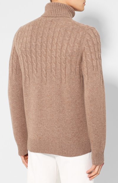 Кашемировый свитер FIORONI бежевого цвета по цене 79550 руб., арт. M19002D1, фото 4 Кашемировый свитер FIORONI, арт. M19002D1, фото 4