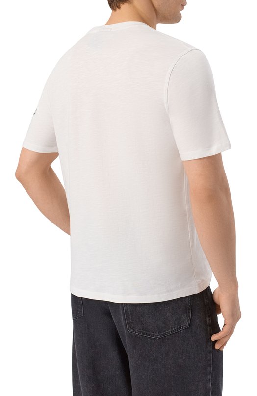 Хлопковая футболка Aeronautica Militare TS2525UJ00686 Белый  TS2525UJ00686 Фото 4