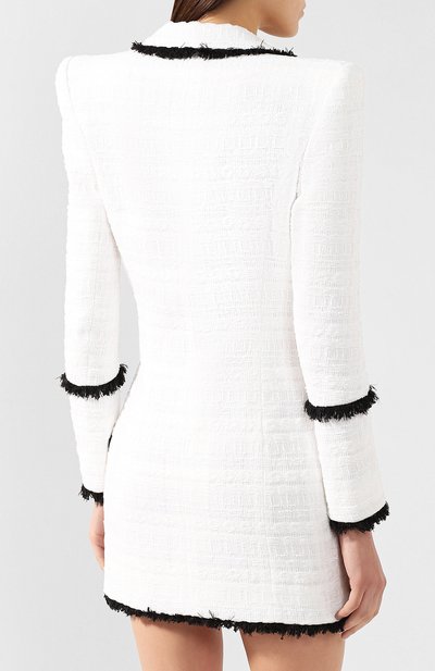 Платье BALMAIN черно-белого цвета по цене 478000 руб., арт. RF17221/X108, фото 4 Платье BALMAIN, арт. RF17221/X108, фото 4