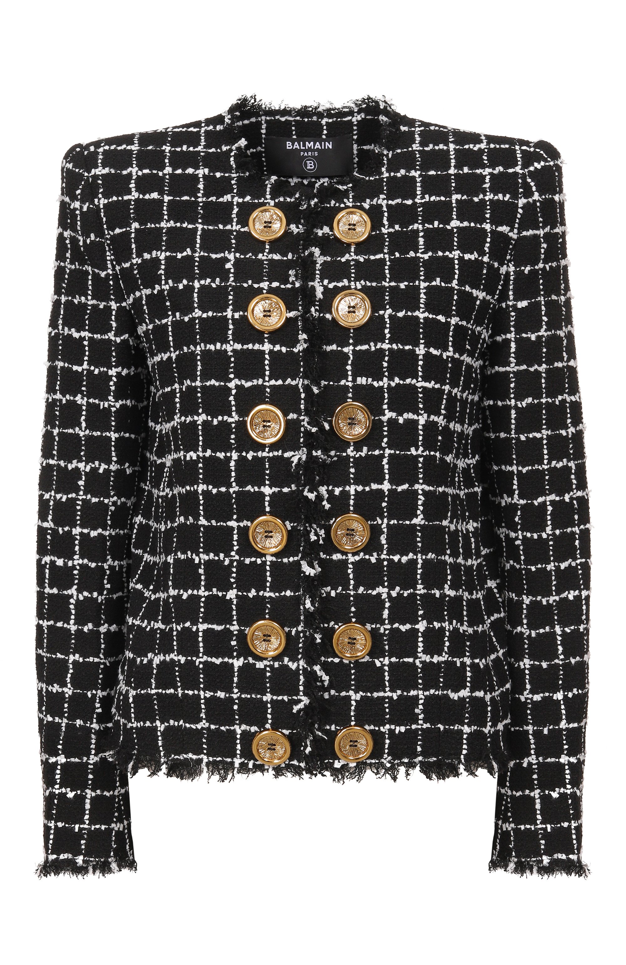 Твидовый жакет BALMAIN, арт. GF1SM509/XL62,  фото 1