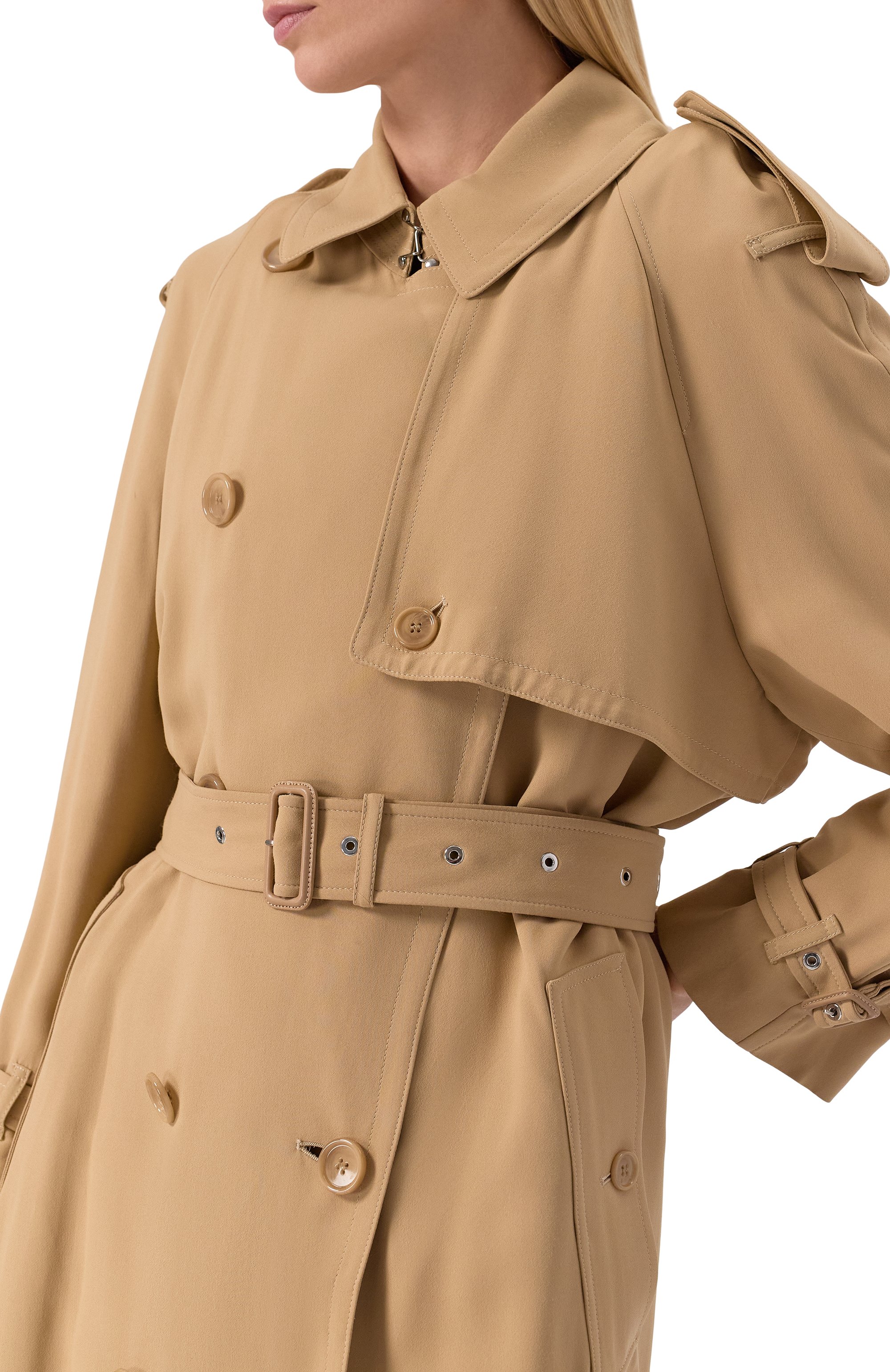Тренч из вискозы BURBERRY, арт. 8055575 A7405, фото 5