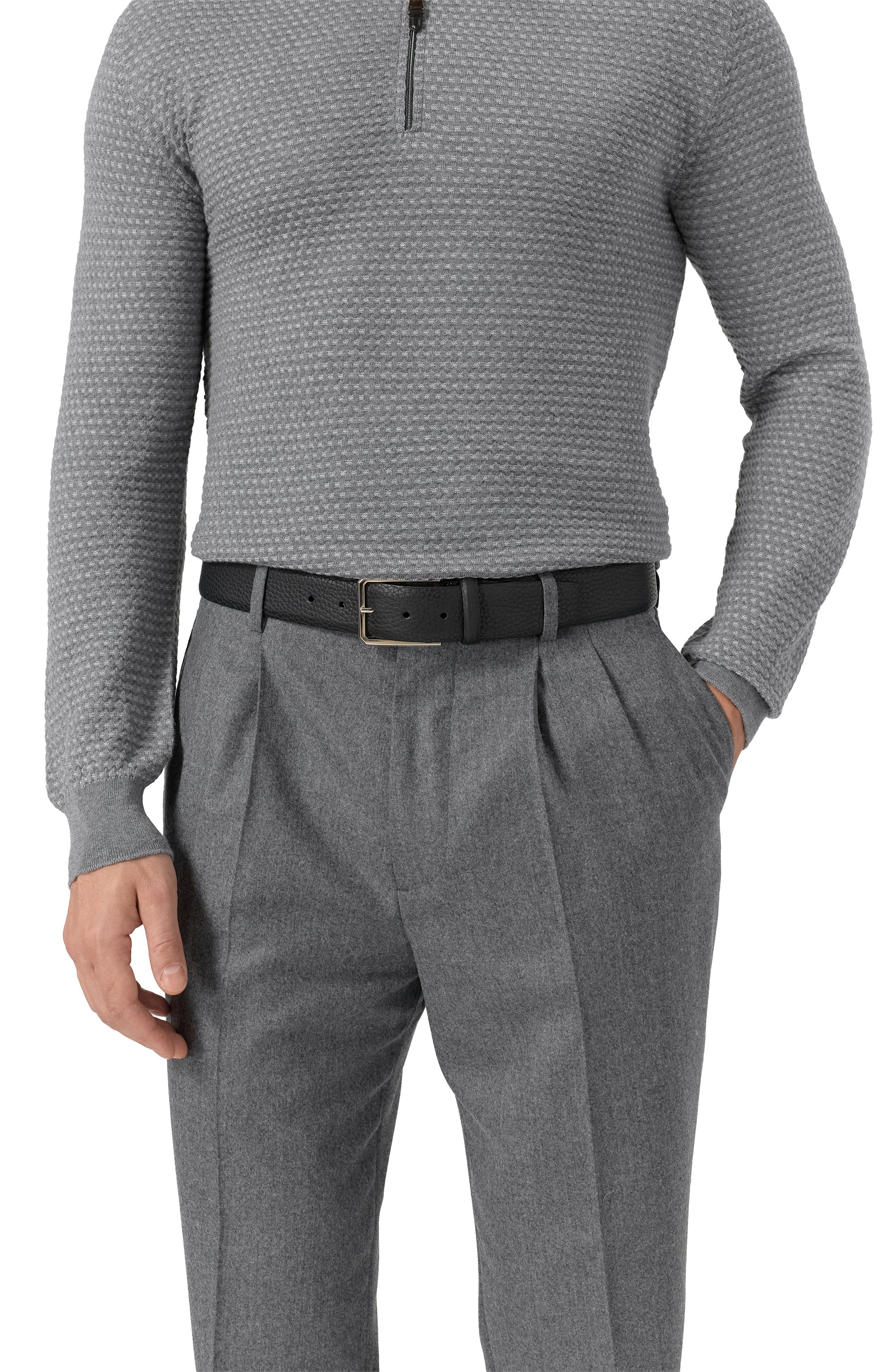 Кожаный ремень SANTONI, арт. CM40VC003C07EMIA, фото 2