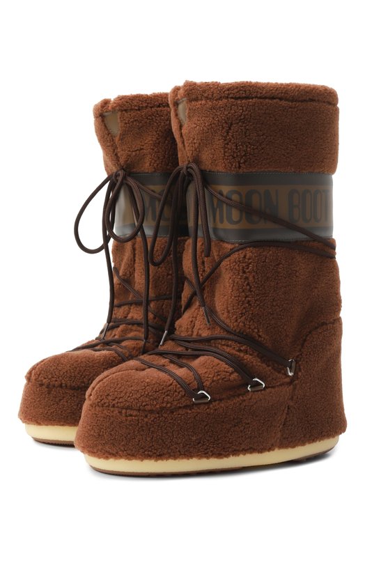 Текстильные сапоги Icon Moon Boot 80D1403080 Коричневый 80D1403080
