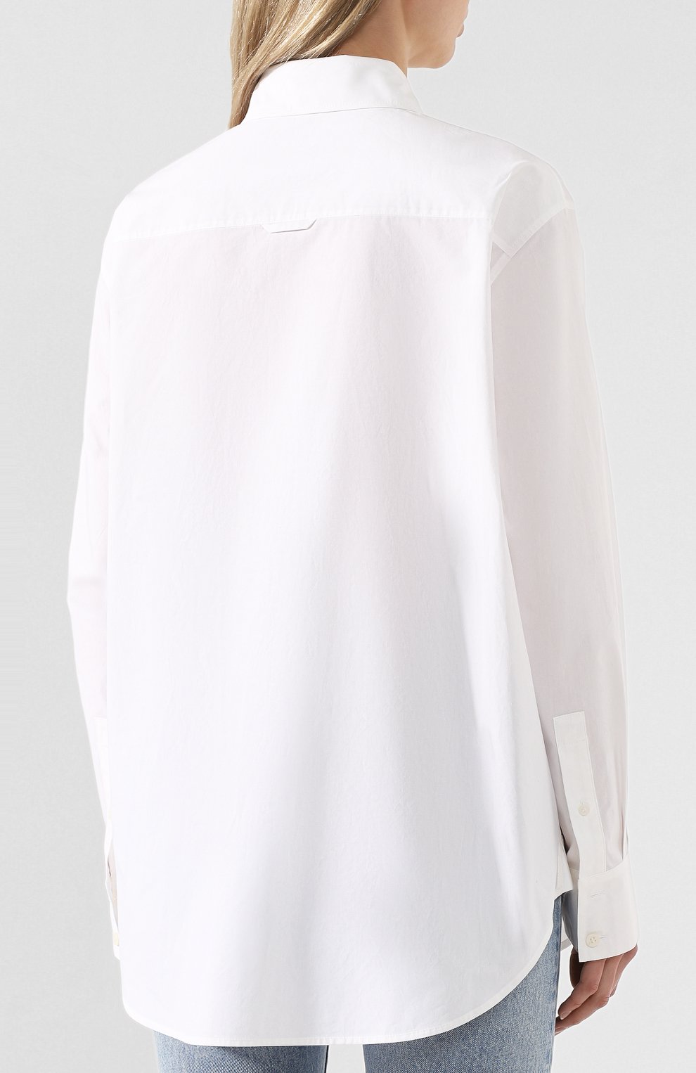 Хлопковая рубашка ACNE STUDIOS белого цвета по цене 22250 руб., арт. AC0122, фото 4 Хлопковая рубашка ACNE STUDIOS, арт. AC0122, фото 4