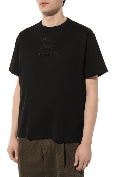 Хлопковая футболка BURBERRY, арт. 8072750, фото 3