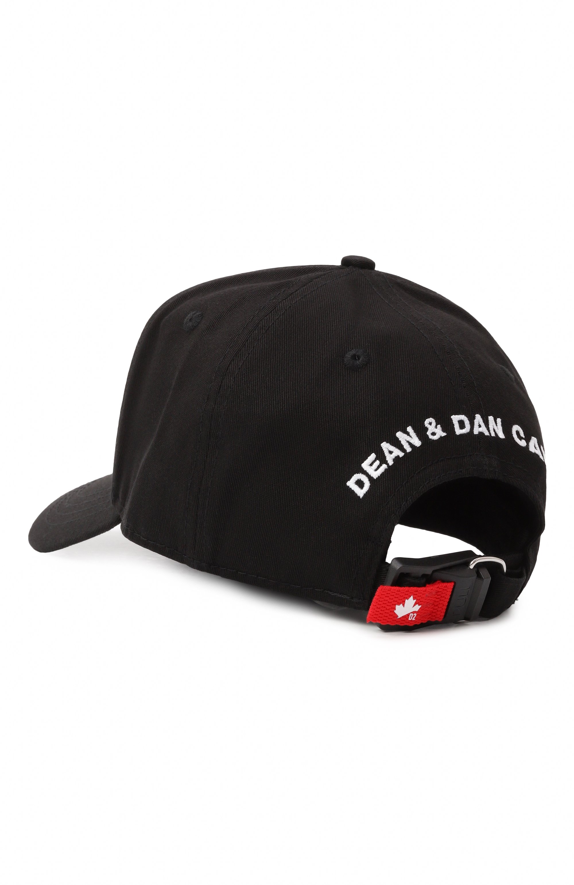 Хлопковая бейсболка DSQUARED2 черного цвета по цене 19600 руб., арт. BCM0876/05C00001, фото 2 Хлопковая бейсболка DSQUARED2, арт. BCM0876/05C00001, фото 2