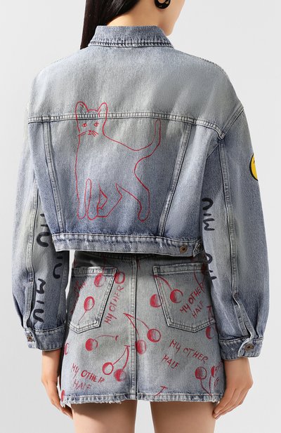 Джинсовая куртка MIU MIU, арт. GWB071-1WBD-F0013, фото 4