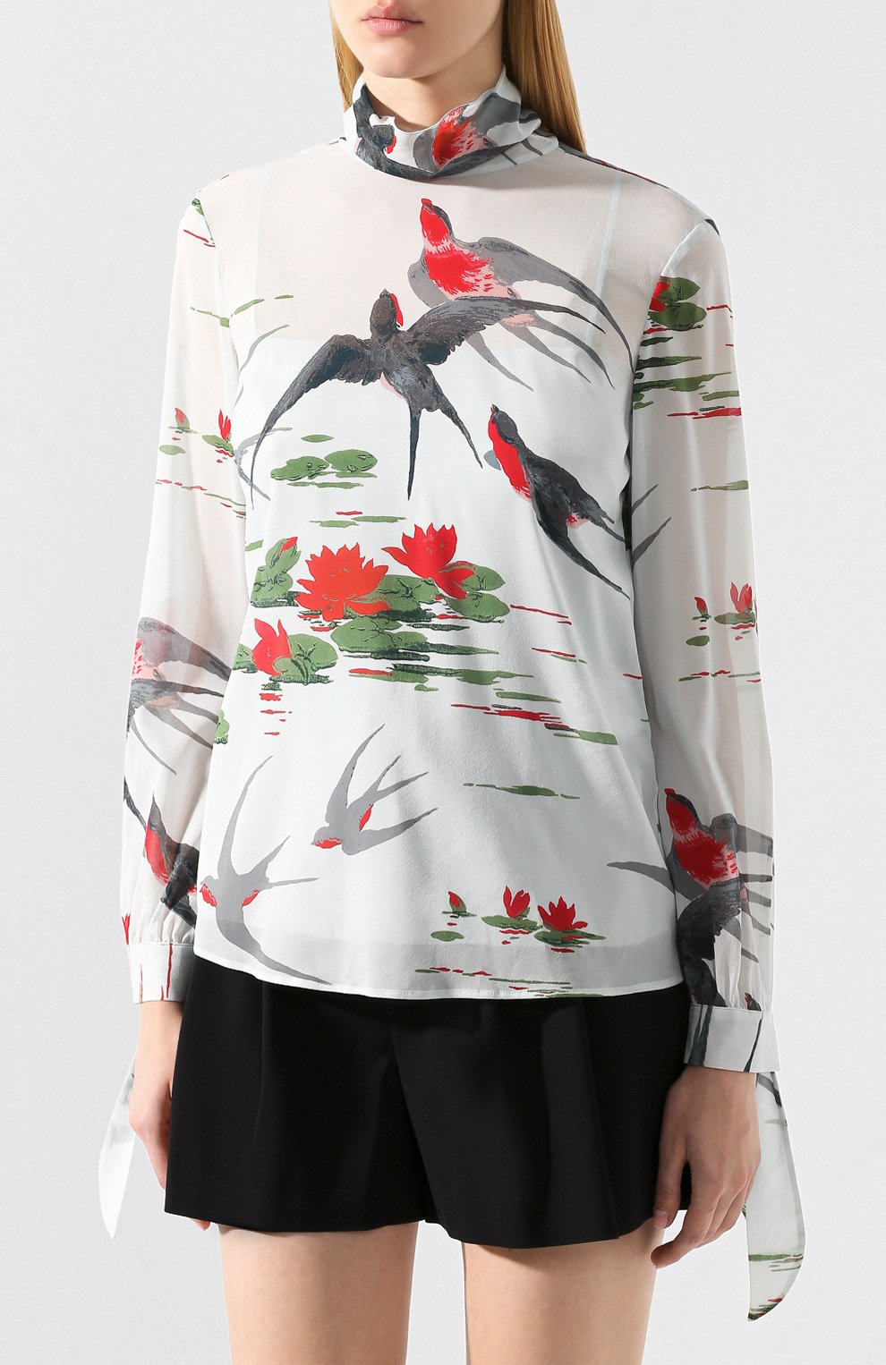Шелковая блузка REDVALENTINO, арт. SR0ABC00/4HN, фото 3