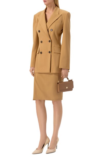 Сумка sicily DOLCE & GABBANA светло-коричневого цвета по цене 121000 руб., арт. BI3280/A1001, фото 3 Сумка sicily DOLCE & GABBANA, арт. BI3280/A1001, фото 3