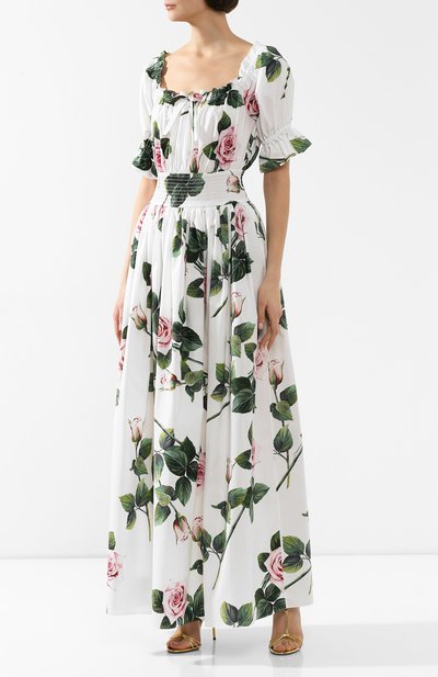 Хлопковое платье DOLCE & GABBANA, арт. F6H9BT/HS5FZ, фото 3