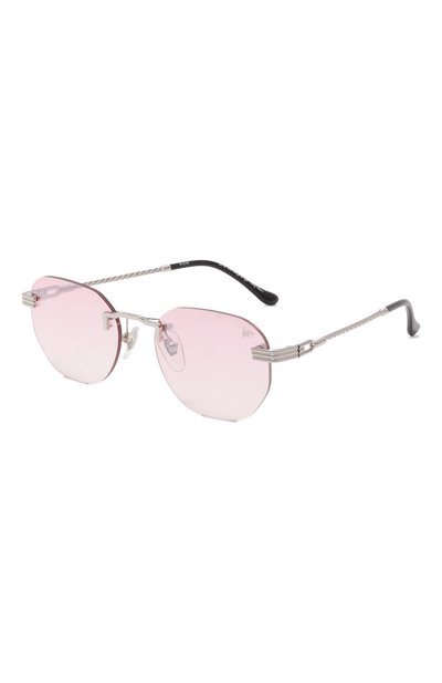 Женские солнцезащитные очки VINTAGE FRAMES, арт. DETR0IT PLAYER 24KT WHITE G0LD/NICKEL PINK