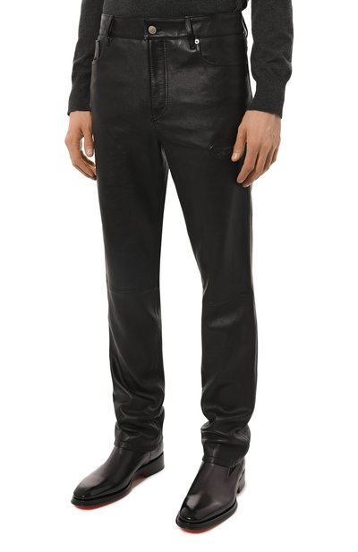 Кожаные брюки DIESEL, арт. A08599/0AJIR, фото 3