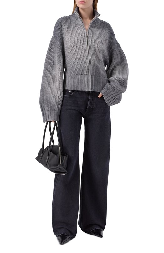 Кардиган из шерсти и кашемира The Attico 260WCD00009/KWS011SP Серый  260WCD00009/KWS011SP Фото 2