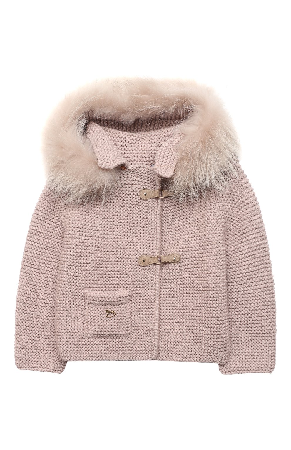 Шерстяной кардиган CASILDA Y JIMENA розового цвета по цене 31050 руб., арт. 774216028/5-6A, фото 1 Шерстяной кардиган CASILDA Y JIMENA, арт. 774216028/5-6A, фото 1