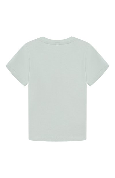 Хлопковая футболка STELLA MCCARTNEY светло-зеленого цвета по цене 8530 руб., арт. TY8031, фото 2 Хлопковая футболка STELLA MCCARTNEY, арт. TY8031, фото 2