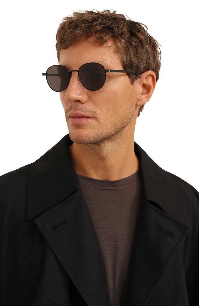 Женские солнцезащитные очки SAINT LAURENT черного цвета, арт. SL 533 009 | Фото 3 (Кросс-КТ: С/з-унисекс; Тип очков: С/з; Нос: Не проставлено; Региональные ограничения белый список (Axapta Mercury): Не проставлено; Материал: Металл; Оптика Гендер: оптика-унисекс; Очки форма: Круглые)