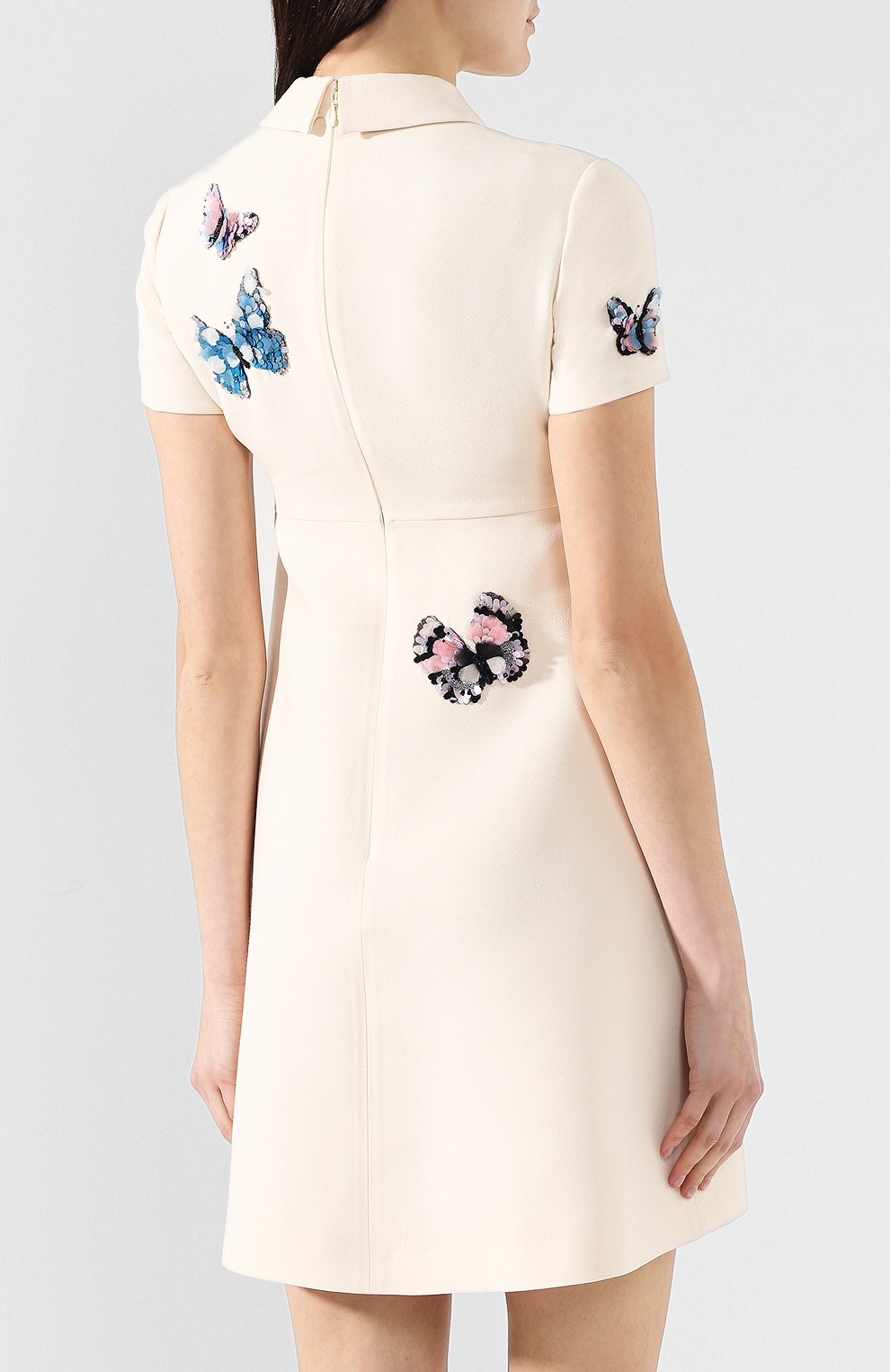 Платье из смеси шерсти и шелка VALENTINO, арт. RB3VAL871CF, фото 4