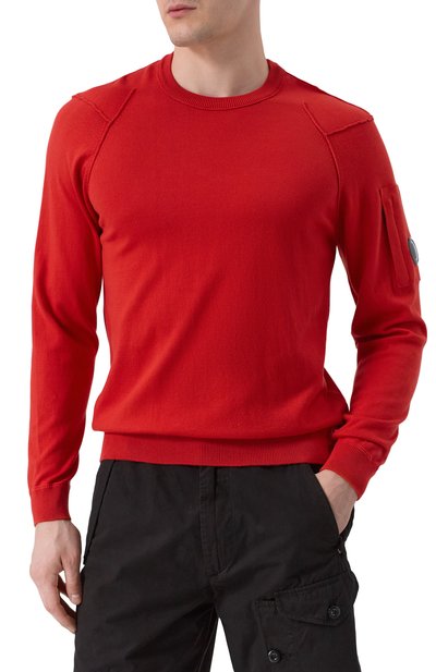 Хлопковый джемпер C.P. COMPANY, арт. 18CMKN026A004037A, фото 3