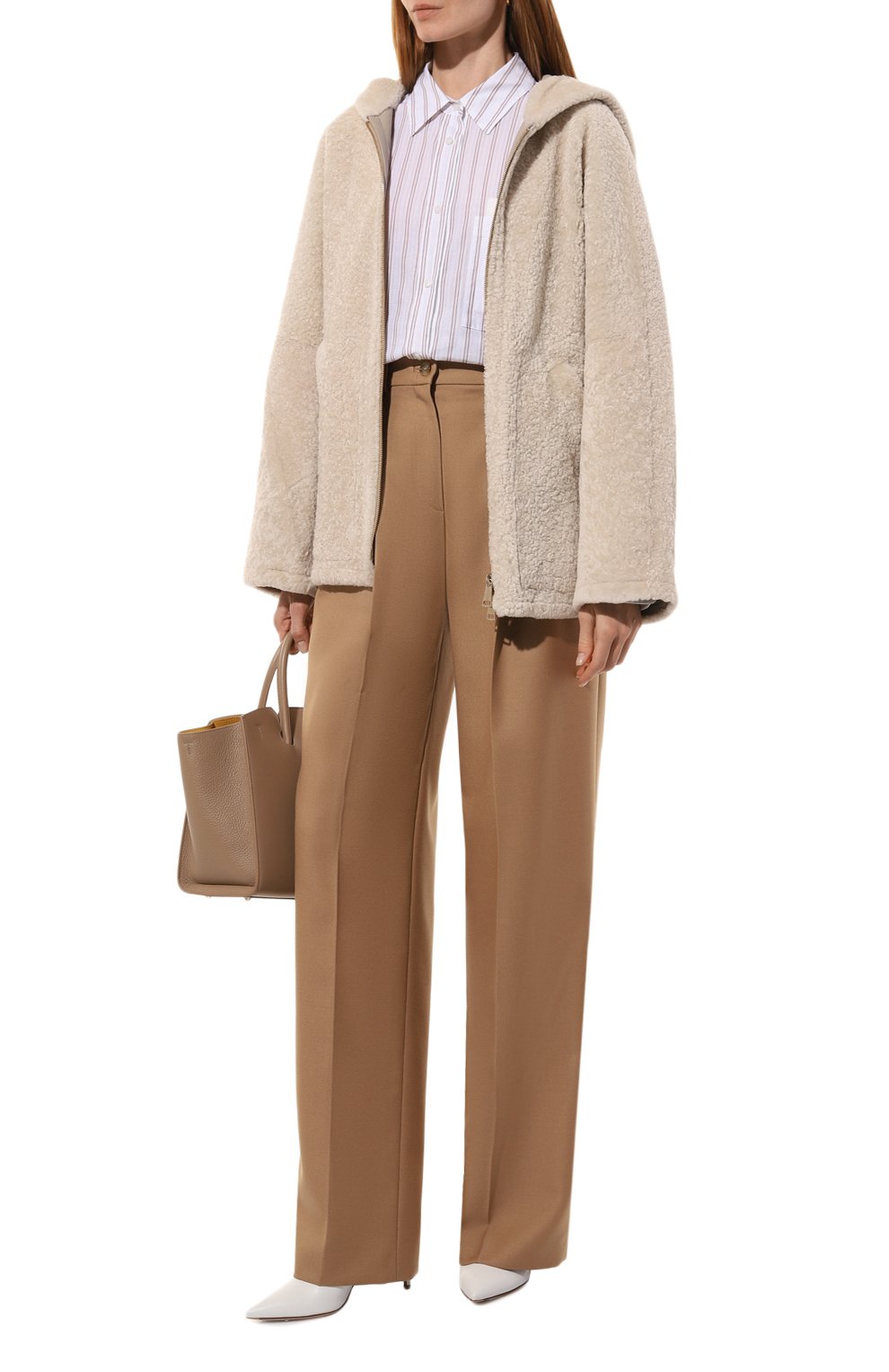 Дубленка из овчины MANZONI24, арт. 24M1221-S23N, фото 2