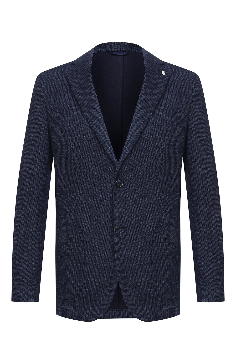 Однобортный пиджак L.B.M. 1911 темно-синего цвета по цене 84750 руб., арт. 2817/05119, фото 1 Однобортный пиджак L.B.M. 1911, арт. 2817/05119, фото 1