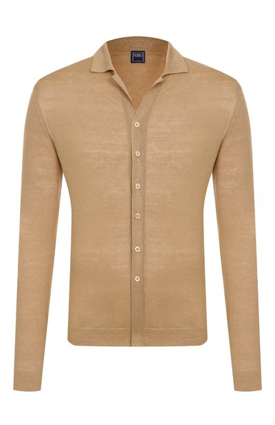 Мужская рубашка изо льна и кашемира FEDELI, арт. 8UE05802