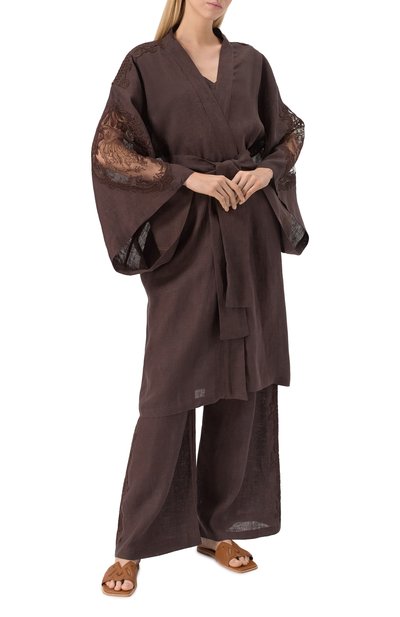 Кимоно изо льна и вискозы MAURIZIO, арт. W07010679, фото 3