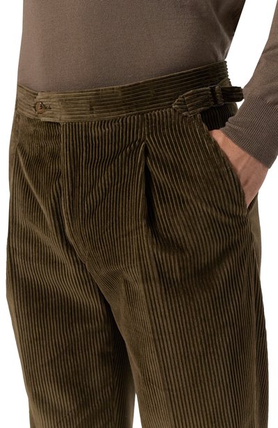 Вельветовые брюки CORNELIANI хаки цвета по цене 53650 руб., арт. 264L26-2618203, фото 5 Вельветовые брюки CORNELIANI, арт. 264L26-2618203, фото 5