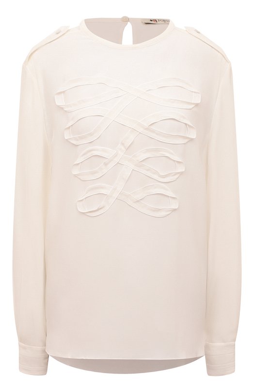 

Блузка из вискозы и шелка Ports 1961, Белый
