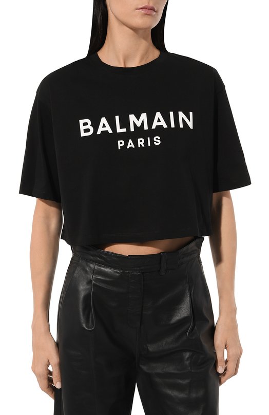 фото Хлопковая футболка balmain